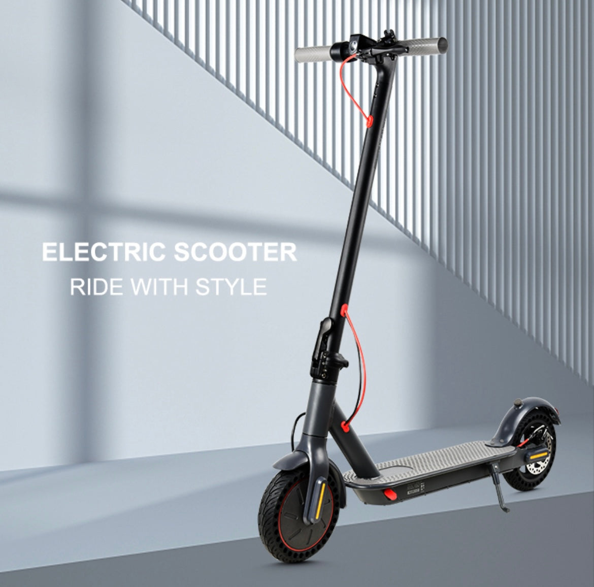 eSafe High Range Electric Scooter with HONEYCOMB tyres | Lights & Location tracking from the mobile app