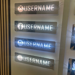 Personalised LED Username Mirror Sign | Social Media / Gaming Sign