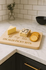 Funny Wooden Picky Bits Board – “Off My Tits on Aldi Picky Bits” The Crafty Bonobo 2