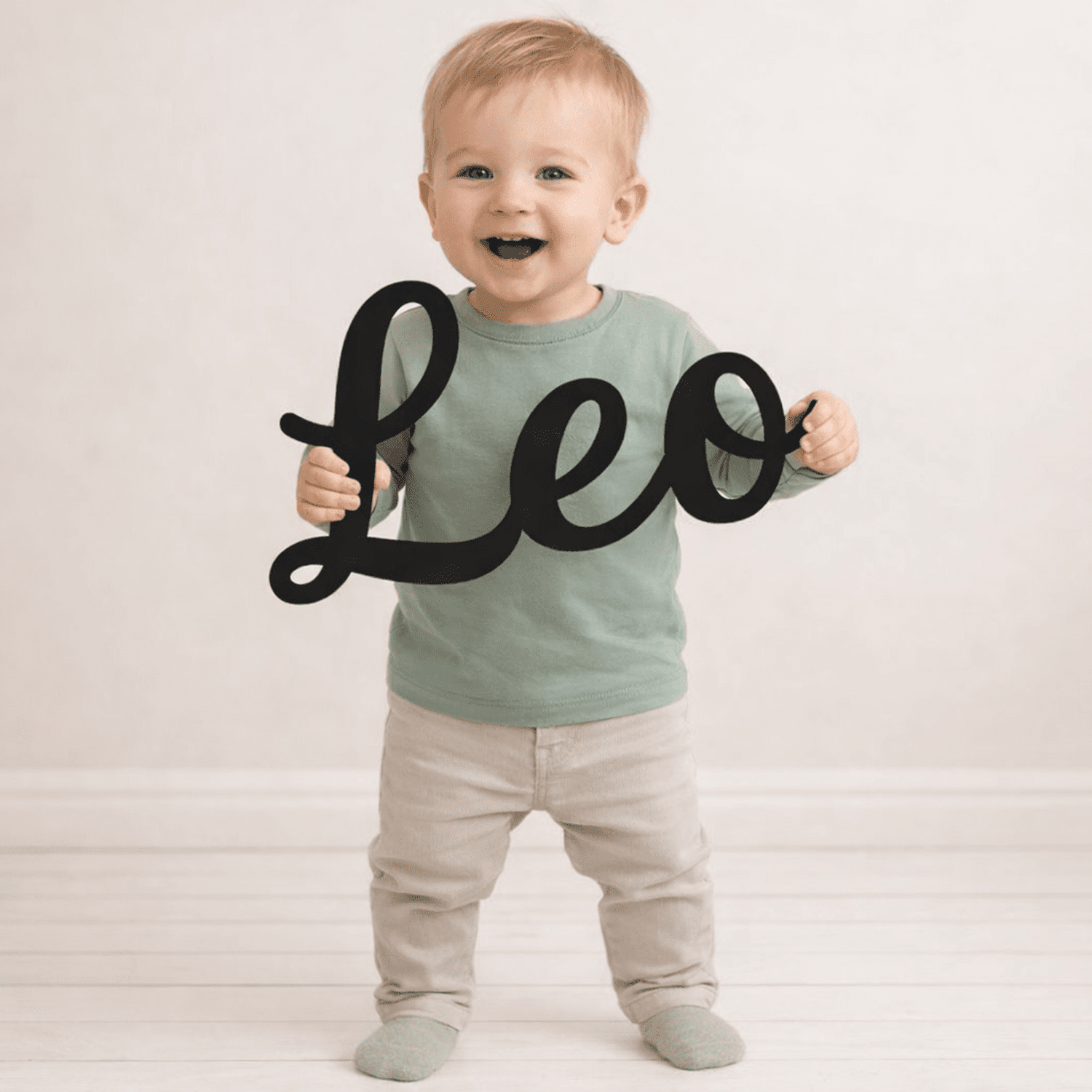 Personalised Acrylic Name Sign – Custom Wall Name in Black, Gold, Silver or Rose Gold The Crafty Bonobo 2