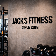 Gym Sign – Personalised 3D Acrylic Wall Sign, Custom Gym Decor