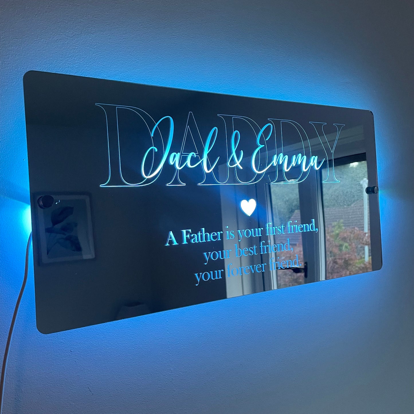 Personalised LED Daddy Mirror | Gifts For Dad | Father’s Day