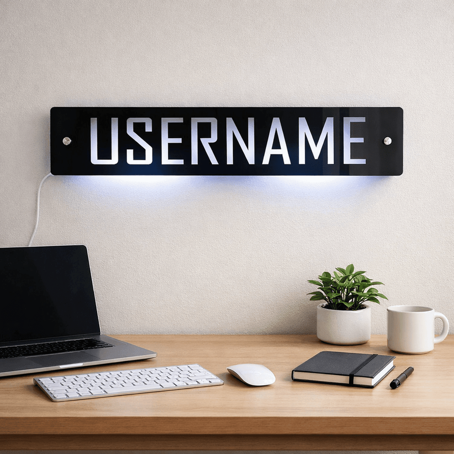 Stream Name Sign Personalised LED Username Sign | Gaming Decor | Streaming | Twitch ...