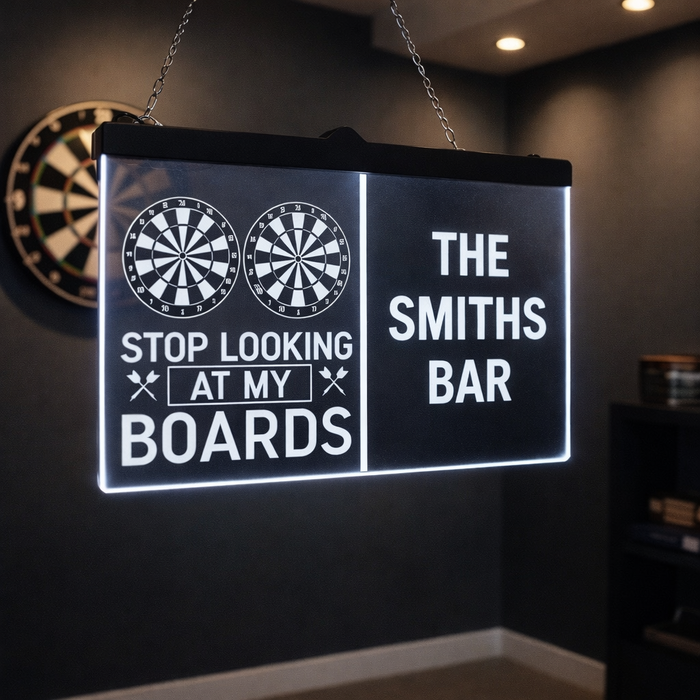 Personalised LED Darts Sign