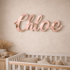 Personalised Acrylic Name Sign – Custom Wall Name in Black, Gold, Silver or Rose Gold The Crafty Bonobo 5