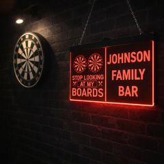 Personalised LED Darts Sign