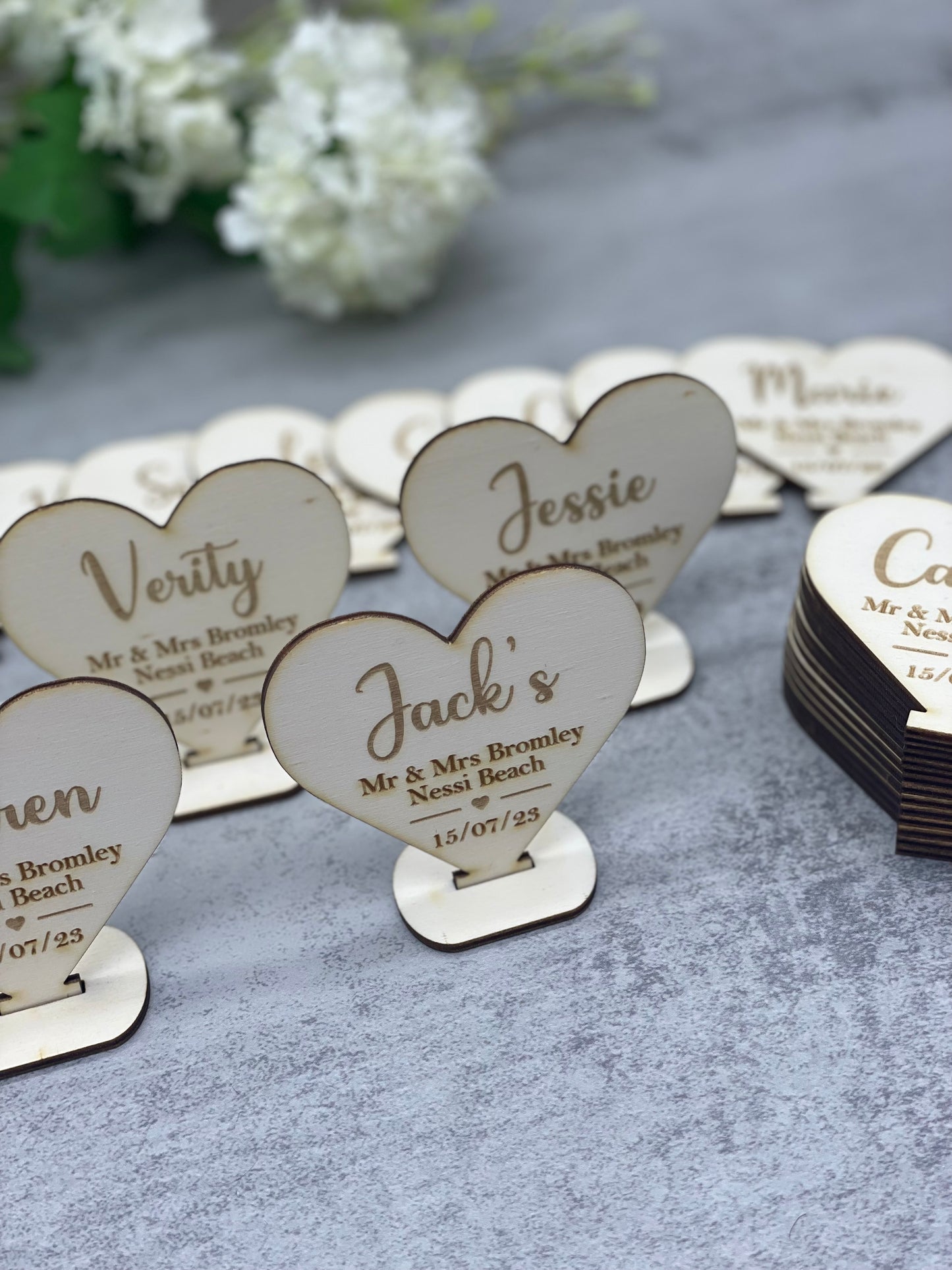 Wedding Place Settings | Place Names | Baby Shower Names