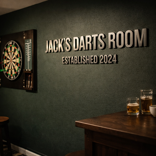 Personalised Darts Room Sign