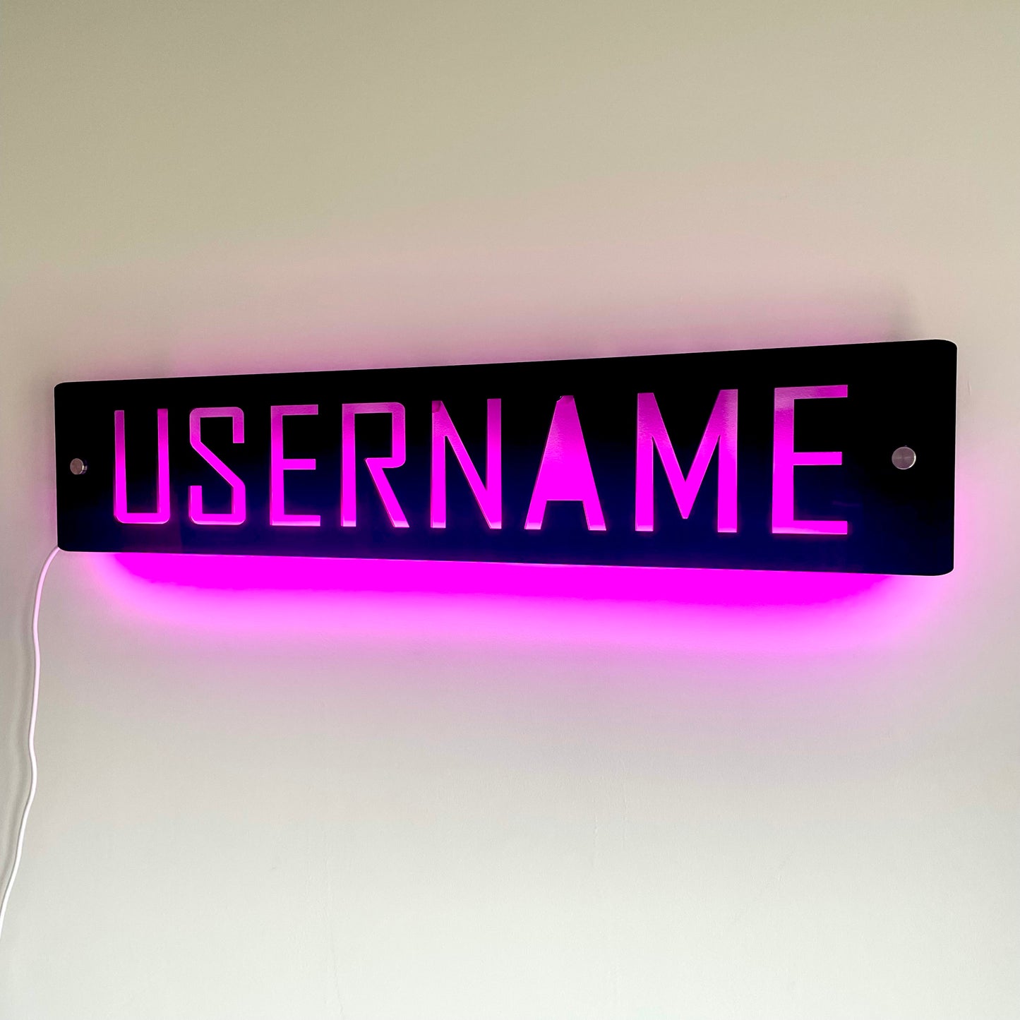 Personalised LED Username Sign | Gaming Decor | Streaming | Twitch