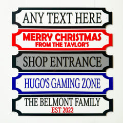 Customisable 3D Street Sign – Personalised Acrylic Plaque for Home, Bar & Business
