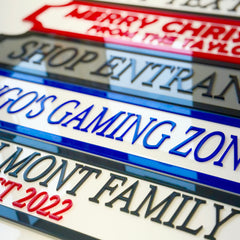 Customisable 3D Street Sign – Personalised Acrylic Plaque for Home, Bar & Business