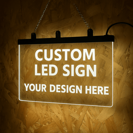 ☆ Custom Hanger LED Board　　　　　【数量限定】 Personalised Colour Changing Hanging LED Sign | Custom Logo Sign