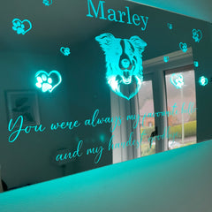 Customisable Pet LED Sign | Any breed of dog image | Pet Memorial
