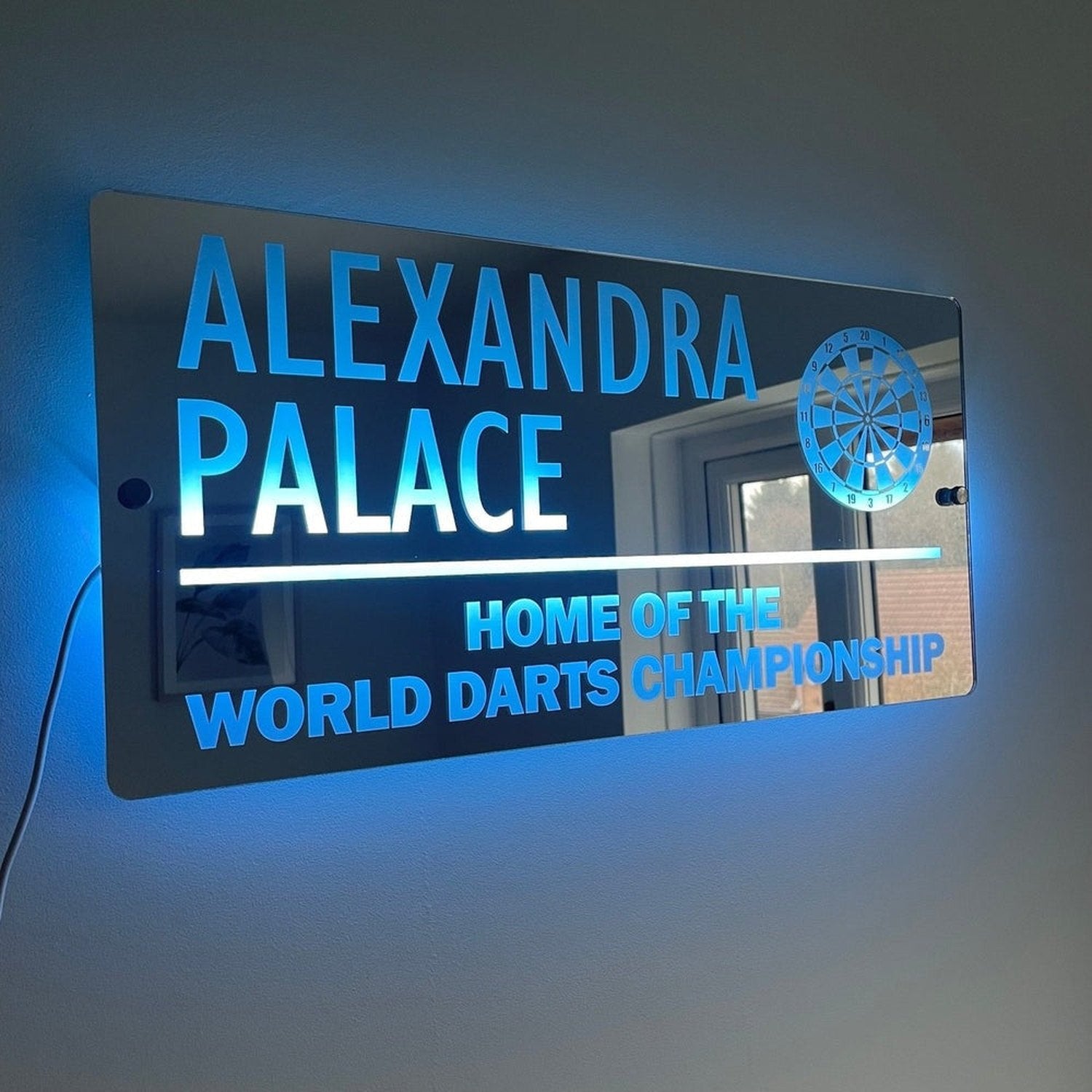 Alexandra Palace LED Mirror | Darts Sign The Crafty Bonobo LED Mirror Sign 2