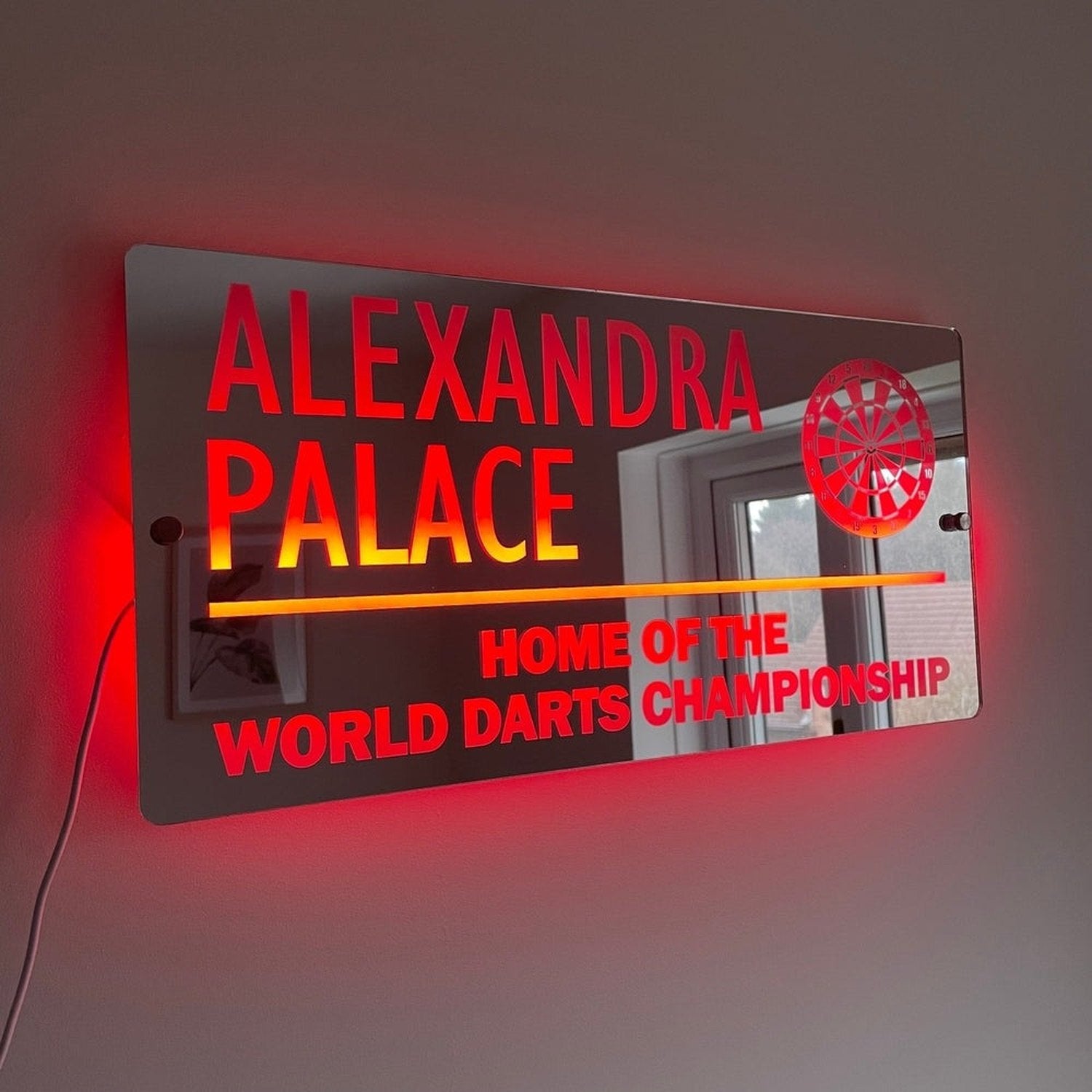 Alexandra Palace LED Mirror | Darts Sign The Crafty Bonobo LED Mirror Sign 11