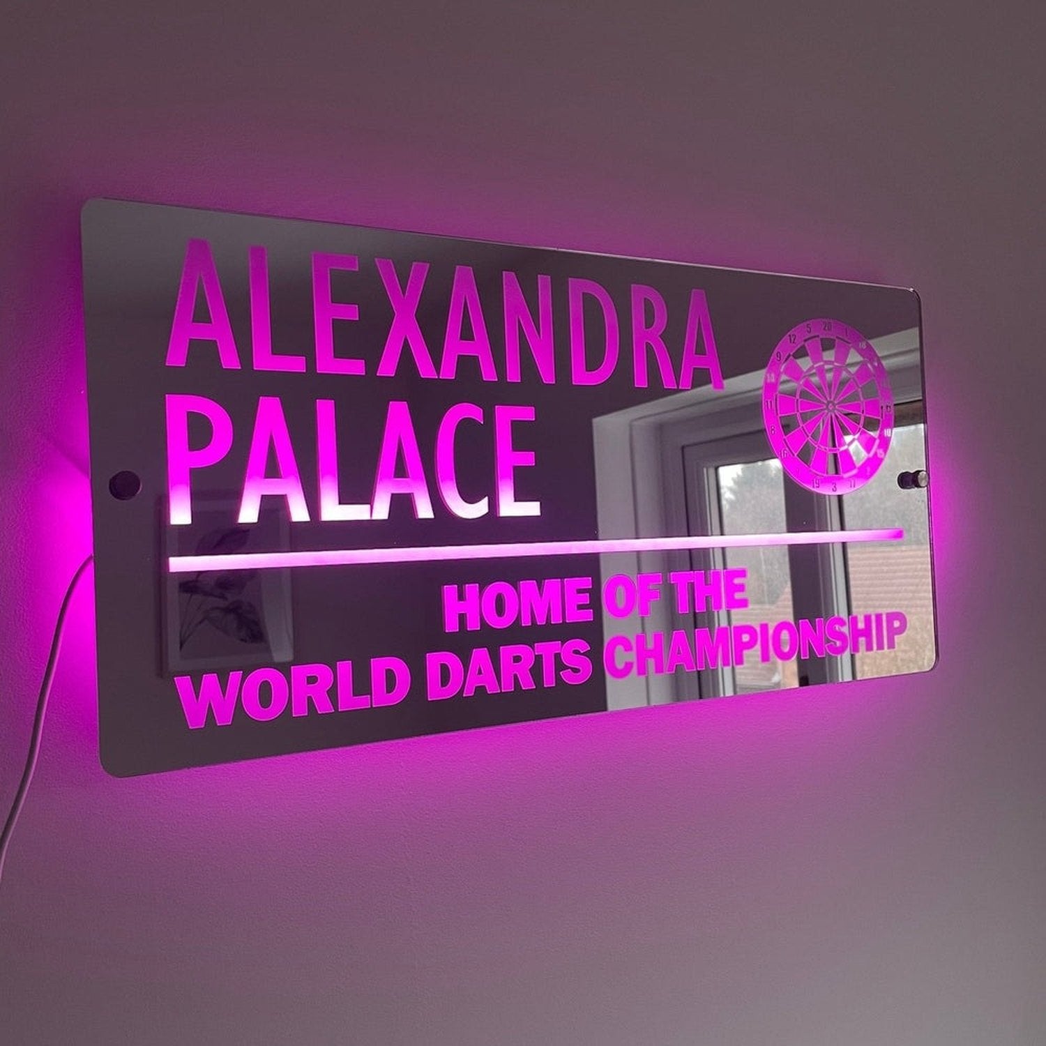 Alexandra Palace LED Mirror | Darts Sign The Crafty Bonobo LED Mirror Sign 10