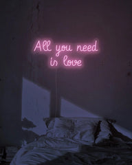 All You Need Is Love Neon Sign | Wedding Neon Sign The Crafty Bonobo Neon Sign 1
