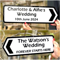 Personalised Wedding Direction Sign – Custom | 3D | Waterproof