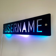 Personalised LED Username Sign | Gaming Decor | Streaming | Twitch