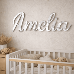 Personalised Acrylic Name Sign – Custom Wall Name in Black, Gold, Silver or Rose Gold The Crafty Bonobo 4