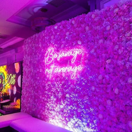 Be Savage, Not Average Neon Sign The Crafty Bonobo The Crafty Bonobo Neon Sign