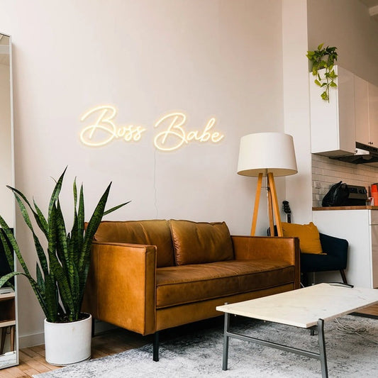 Boss Babe Neon Sign The Crafty Bonobo The Crafty Bonobo Neon Sign