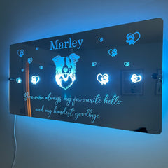 Customisable Pet LED Sign | Any breed of dog image | Pet Memorial