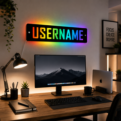 Personalised LED Username Sign | Gaming Decor | Streaming | Twitch