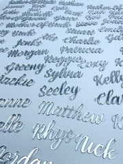 Calligraphy Wedding Place Names | Mirror Place Table Settings The Crafty Bonobo Wedding Decor 3