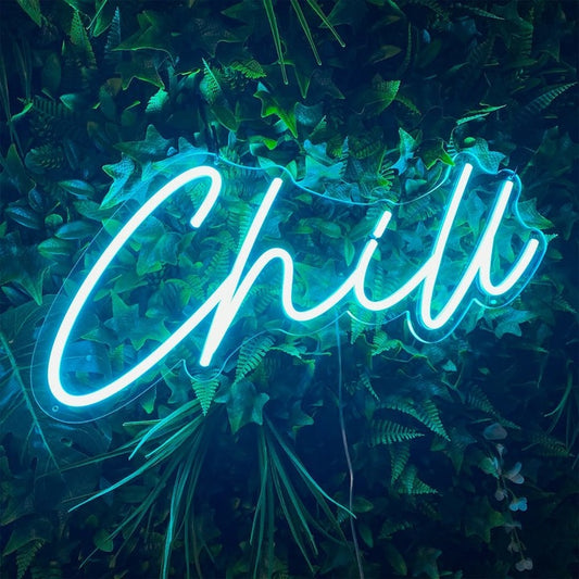 Chill Neon Sign The Crafty Bonobo The Crafty Bonobo Neon Sign