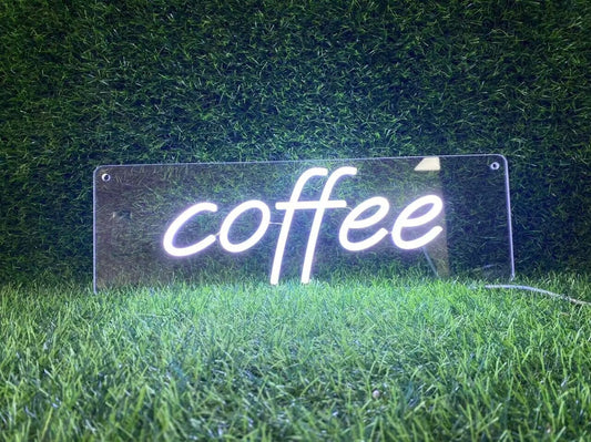 Coffee Neon Sign The Crafty Bonobo The Crafty Bonobo Neon Sign