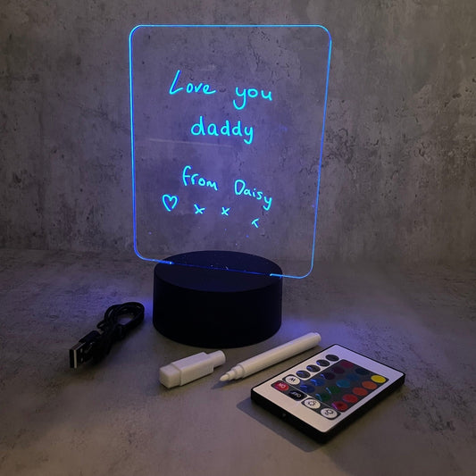 Creative DIY Note Board | LED Night Light with pen The Crafty Bonobo The Crafty Bonobo LED Signs