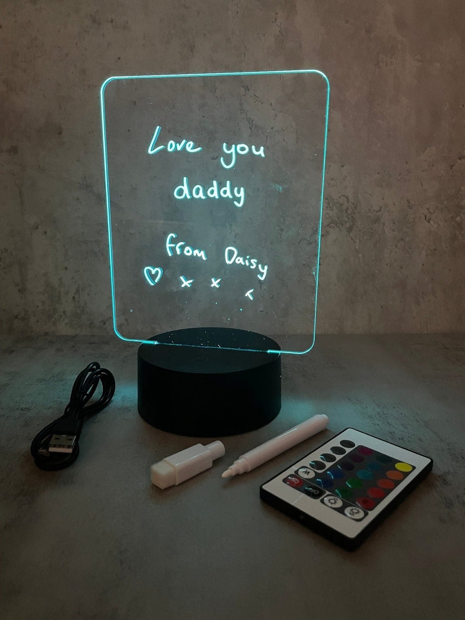 Night Light Note Creative DIY Note Board | LED Night Light with pen – The Crafty Bonobo