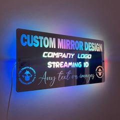 Custom Design LED Mirror The Crafty Bonobo LED Mirror Sign 13