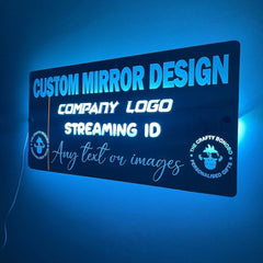 Custom Design LED Mirror The Crafty Bonobo LED Mirror Sign 4