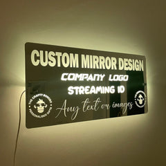 Custom Design LED Mirror The Crafty Bonobo LED Mirror Sign 12