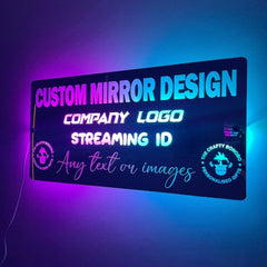 Custom Design LED Mirror The Crafty Bonobo LED Mirror Sign 6