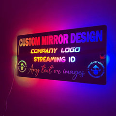 Custom Design LED Mirror The Crafty Bonobo LED Mirror Sign 11