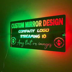 Custom Design LED Mirror The Crafty Bonobo LED Mirror Sign 14