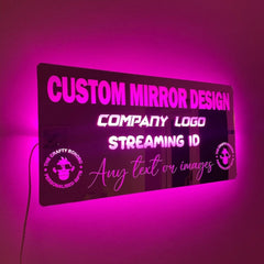 Custom Design LED Mirror The Crafty Bonobo LED Mirror Sign 5