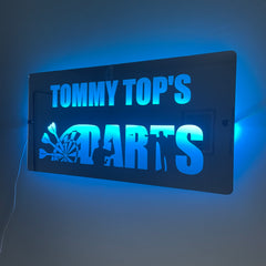 Personalised LED Darts Mirror | Darts Sign