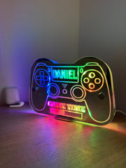 Personalised LED Game Controller Sign – Custom Name Gamer Light for Bedroom or Gaming Setup The Crafty Bonobo 1