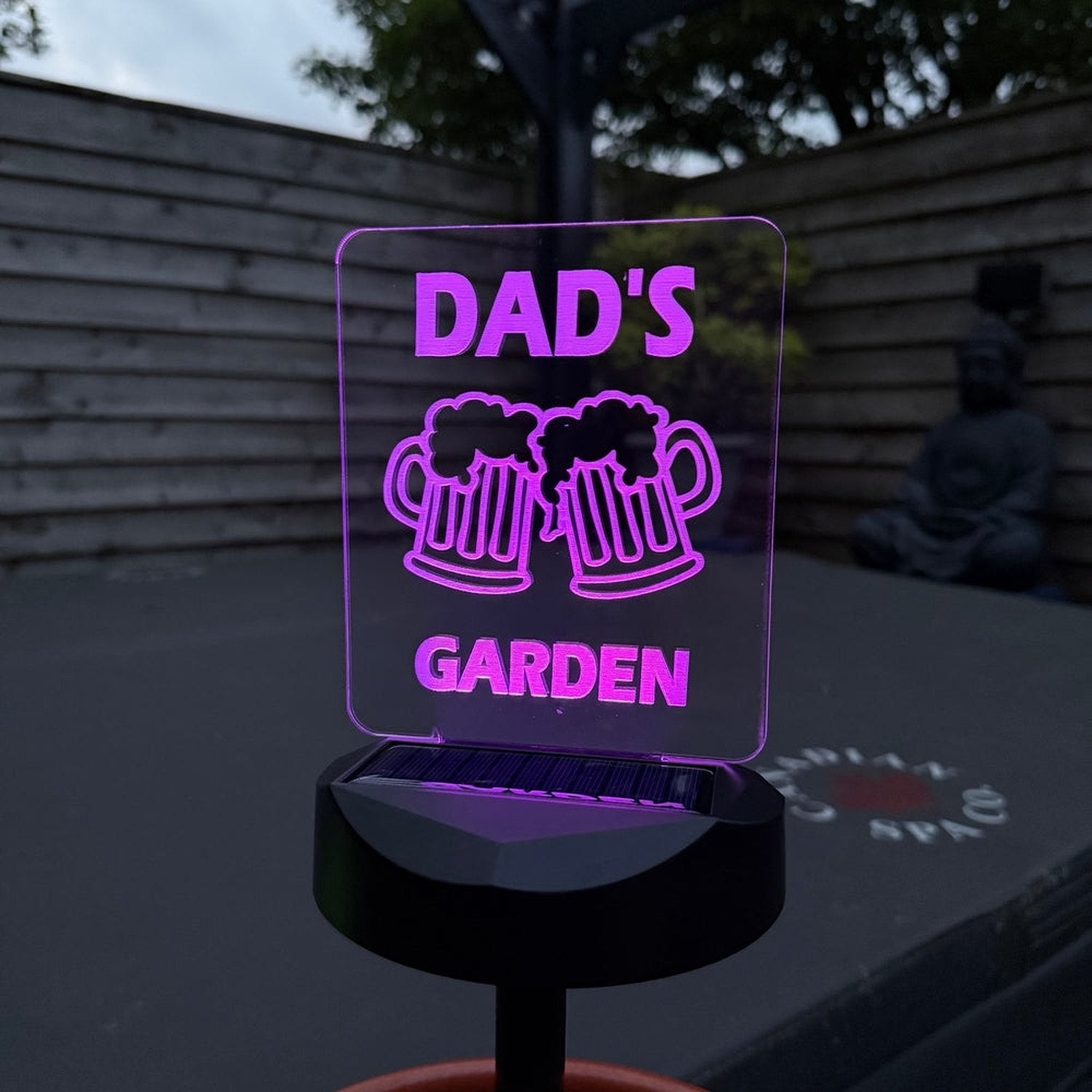 Dad’s Beer Garden Solar Light – Fun Father’s Day Gift The Crafty Bonobo 4