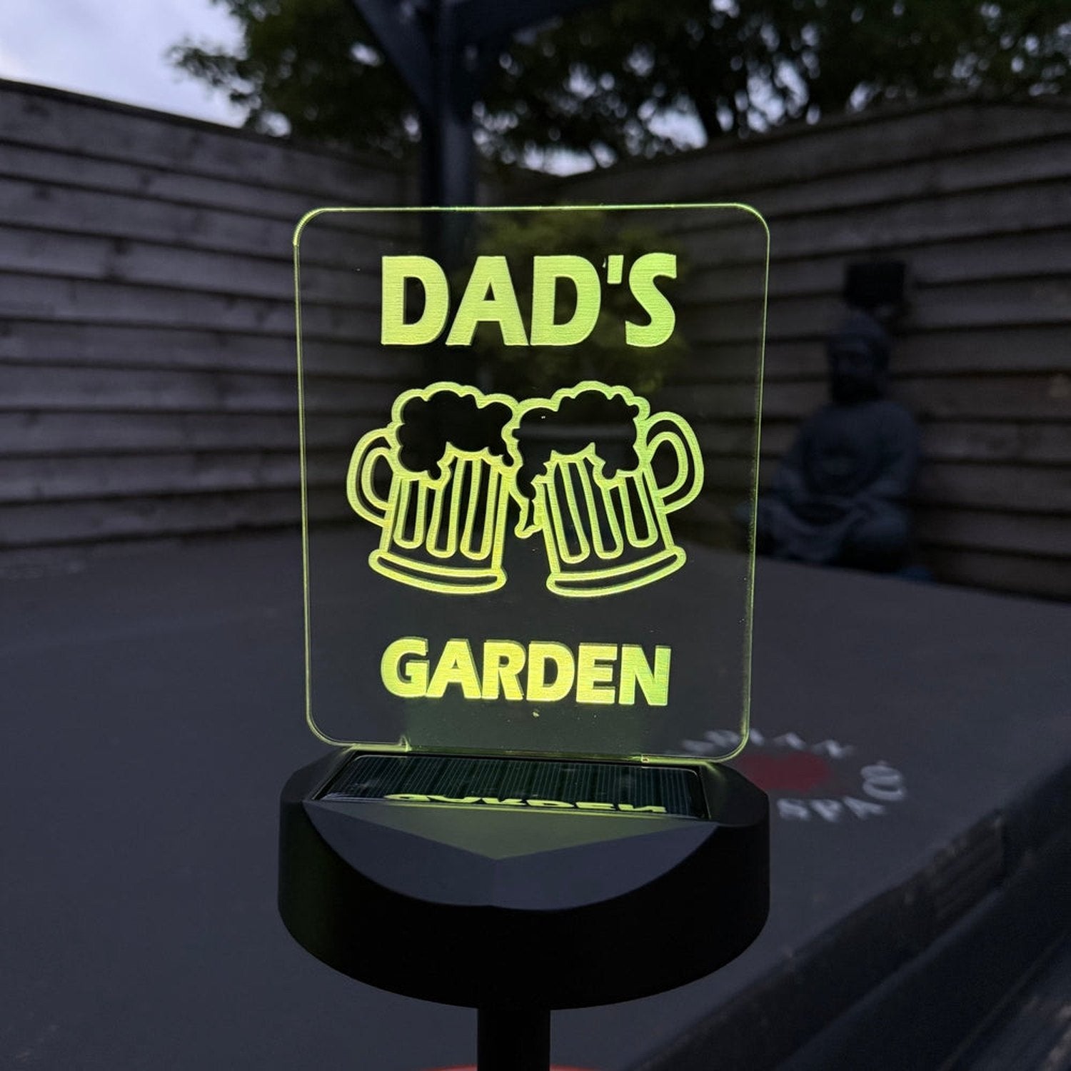 Dad’s Beer Garden Solar Light – Fun Father’s Day Gift The Crafty Bonobo 3