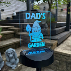 Dad’s Garden Gnome Solar Light – Fun Father’s Day Outdoor Gift The Crafty Bonobo 6