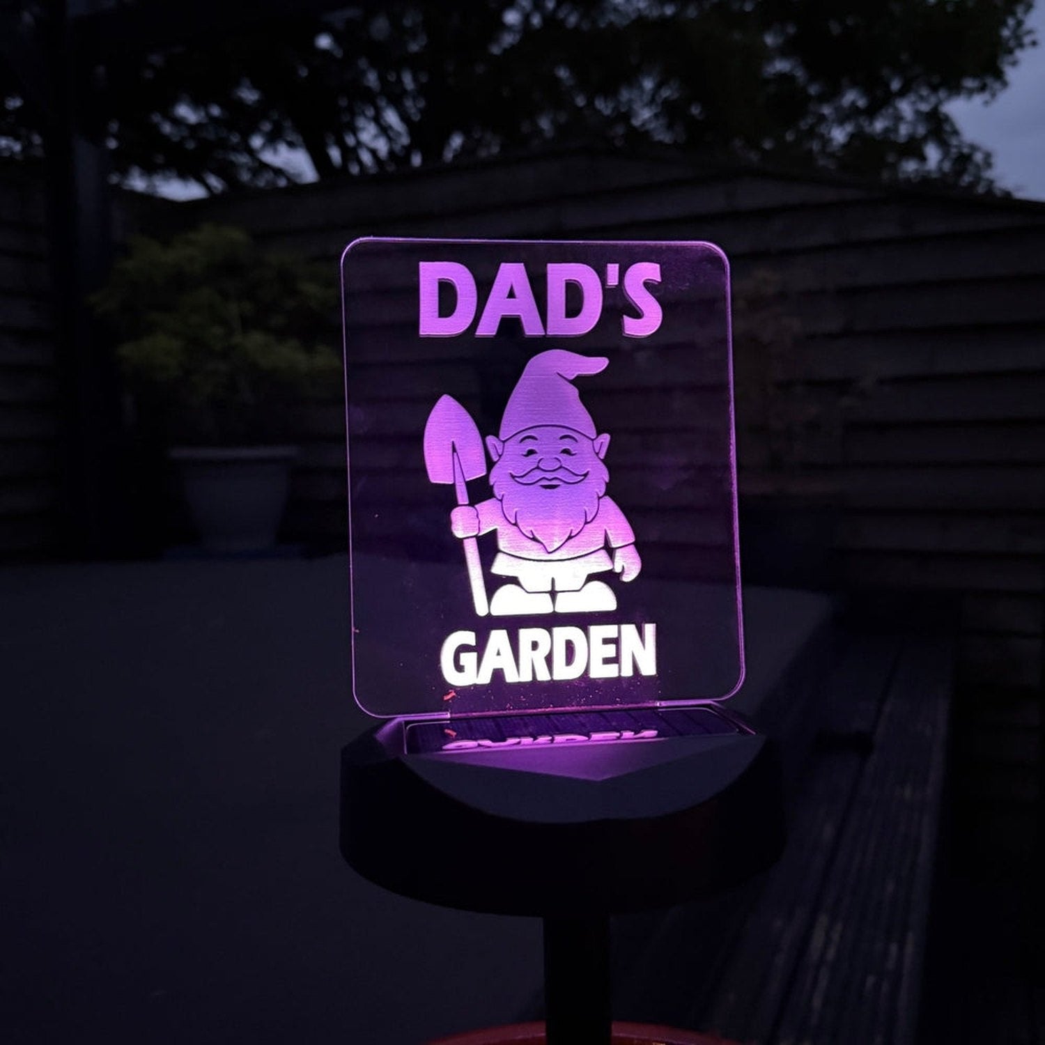 Dad’s Garden Gnome Solar Light – Fun Father’s Day Outdoor Gift The Crafty Bonobo 4