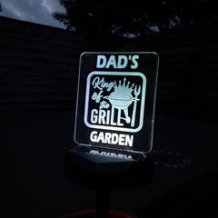 Dad’s “King of the Grill” Solar Garden Light – Father’s Day BBQ Gift The Crafty Bonobo 4