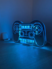Personalised LED Game Controller Sign – Custom Name Gamer Light for Bedroom or Gaming Setup The Crafty Bonobo 8