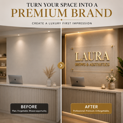 Personalised Business Logo Sign - Salon | Aesthetics | Brows | Lashes