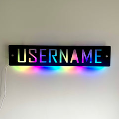 Personalised LED Username Sign | Gaming Decor | Streaming | Twitch
